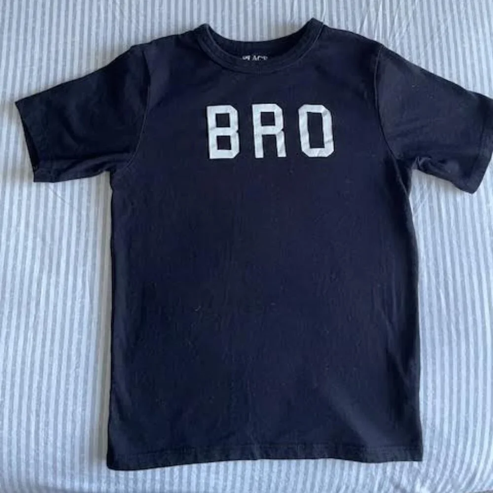 The Children's Place Boys Short Sleeve Graphic T-Shirt 5/6 Black short sleeve